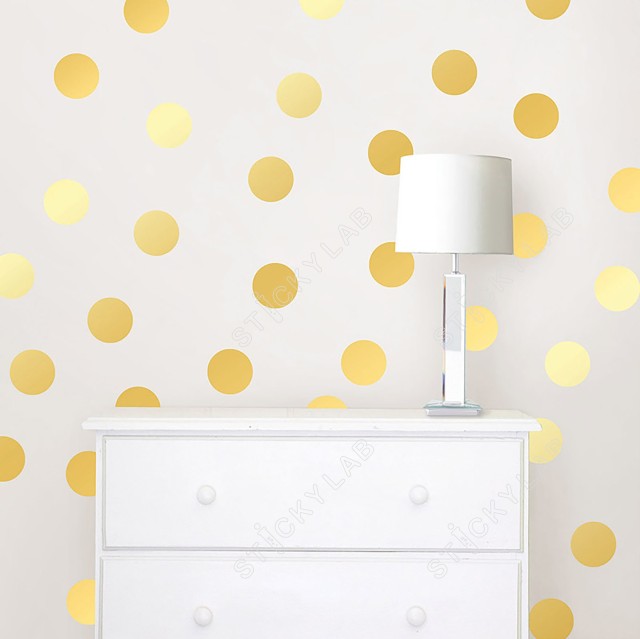 Αυτοκόλλητο τοίχου Golden Dots 1279012
