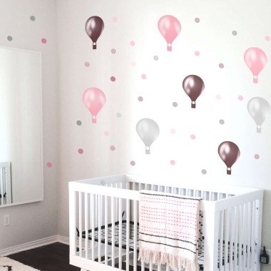 Αυτοκόλλητα τοίχου - Vintage Αερόστατα 127992 2