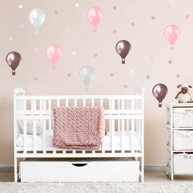 Αυτοκόλλητα τοίχου - Vintage Αερόστατα 127992-3