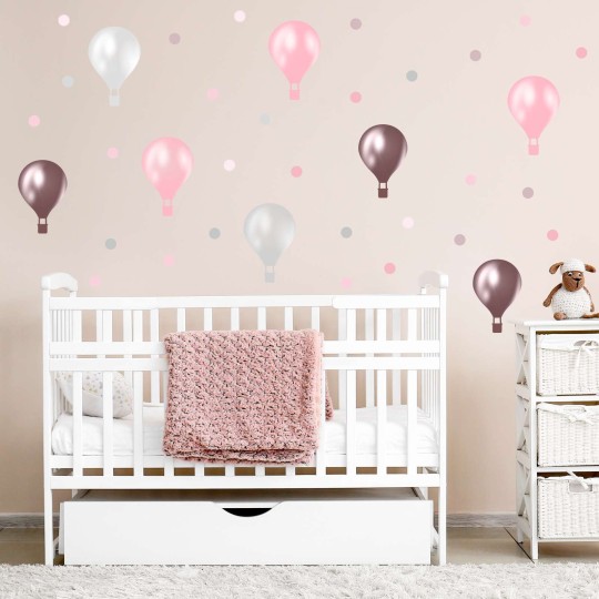 Αυτοκόλλητα τοίχου - Vintage Αερόστατα 127992-3