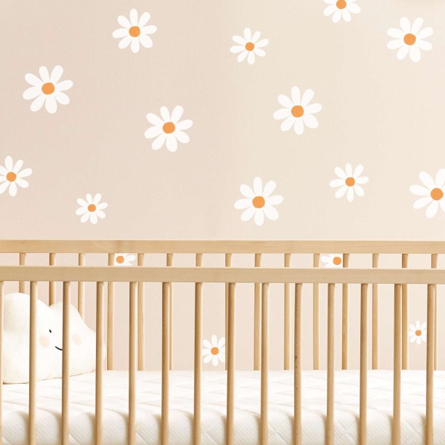 Αυτοκόλλητο τοίχου White daisies (24 τεμ) 1278993