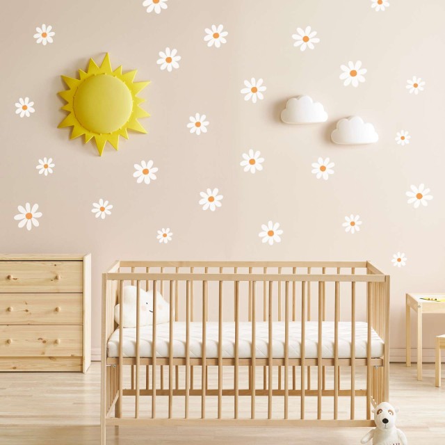 Αυτοκόλλητο τοίχου White daisies (24 τεμ) 1278993-0