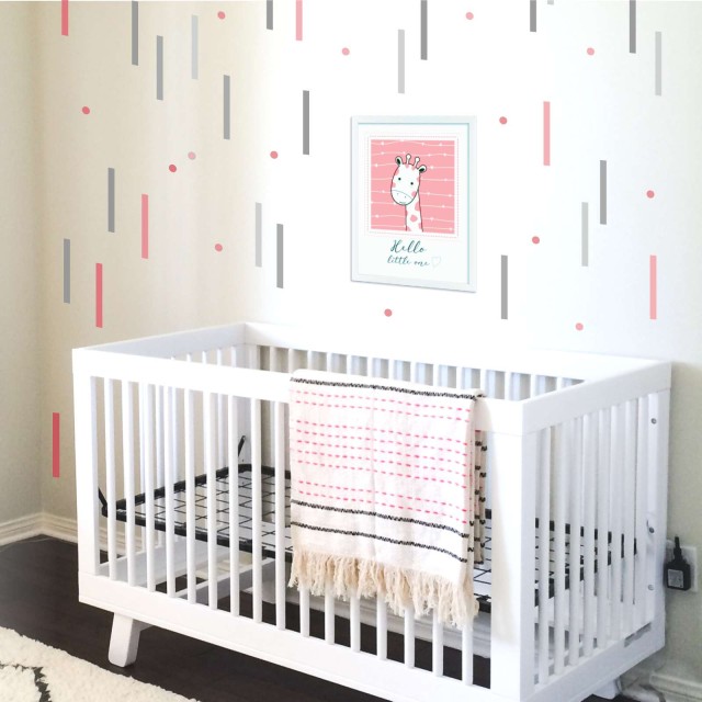 Αυτοκόλλητο τοίχου Stripes (48 τεμ) 1278803-1