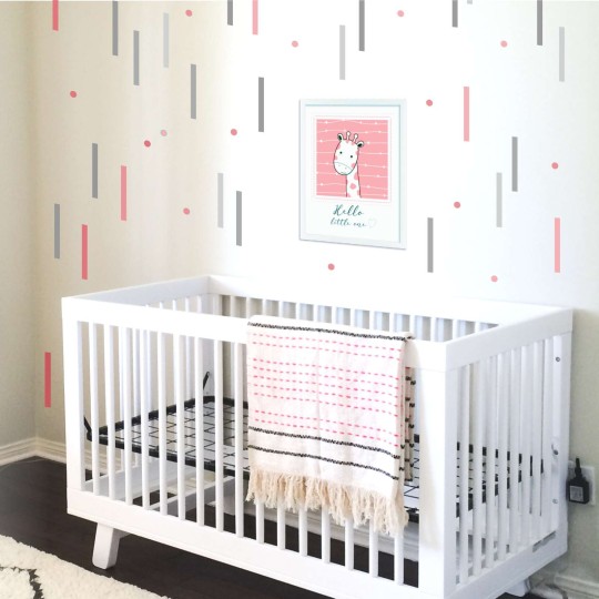 Αυτοκόλλητο τοίχου Stripes (48 τεμ) 1278803-1