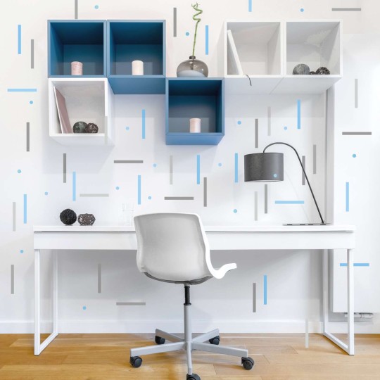 Αυτοκόλλητο τοίχου Stripes (48 τεμ) 1278803-2