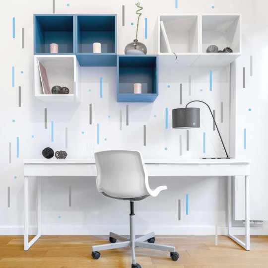 Αυτοκόλλητο τοίχου Stripes (48 τεμ) 1278803-3