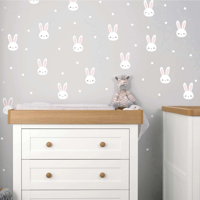 Αυτοκόλλητο τοίχου Cute Bunnies 1279019