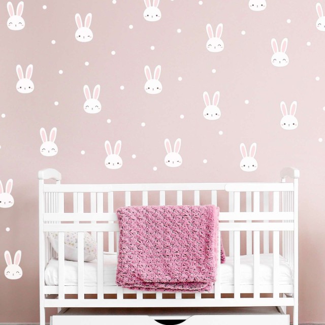 Αυτοκόλλητο τοίχου Cute Bunnies 1279019-1