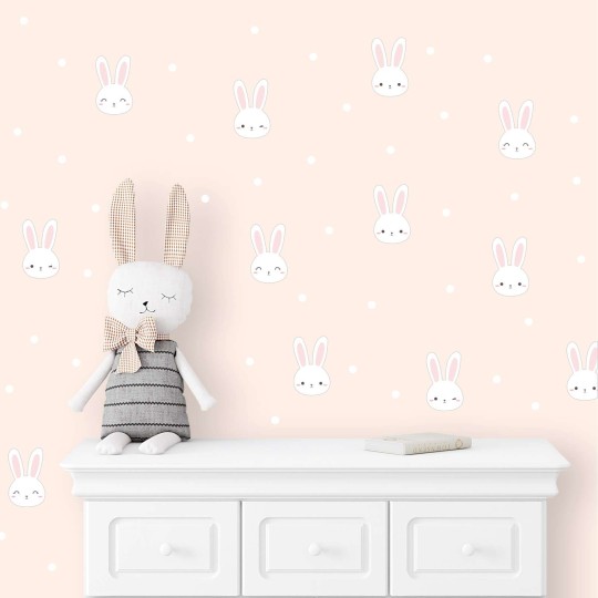 Αυτοκόλλητο τοίχου Cute Bunnies 1279019-2