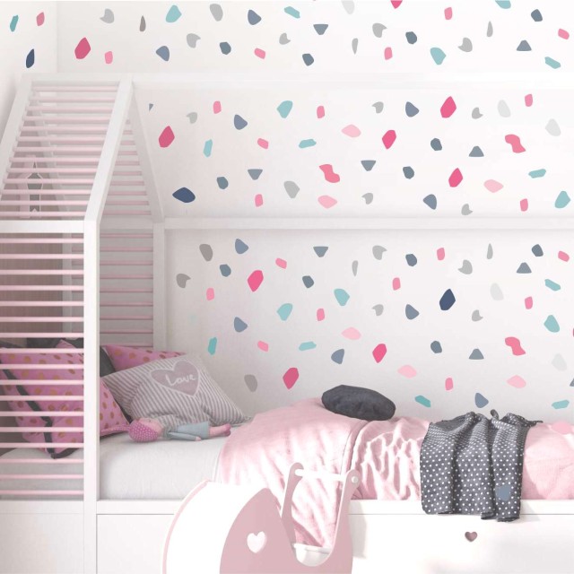 Αυτοκόλλητο τοίχου Mosaic Pink (190 τεμ) 1279026