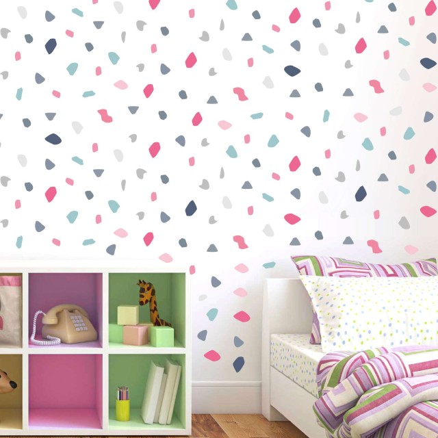 Αυτοκόλλητο τοίχου Mosaic Pink (190 τεμ) 1279026-0