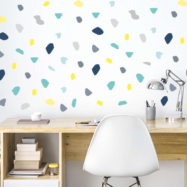 Αυτοκόλλητο τοίχου Mosaic Yellow - Turquoise (190 τεμ) 1279027