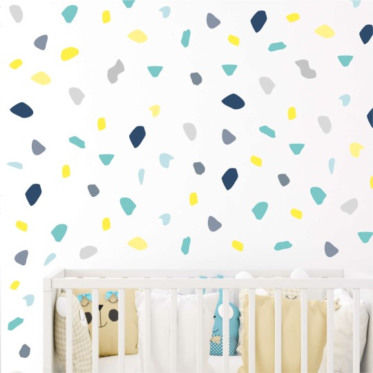 Αυτοκόλλητο τοίχου Mosaic Yellow - Turquoise (190 τεμ) 1279027-0