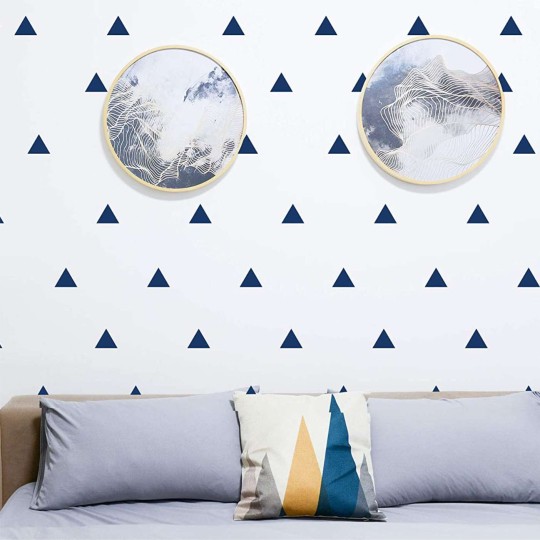 Αυτοκόλλητο τοίχου Τρίγωνα (70 τεμ) 1279005-1