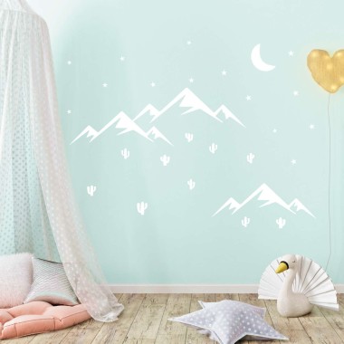Αυτοκολλητο τοιχου Mountains & stars 1279072