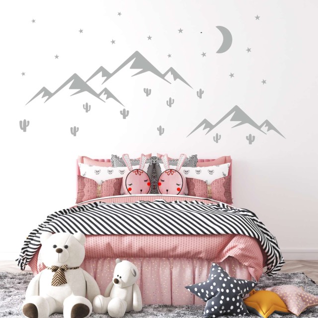 Αυτοκολλητο τοιχου Mountains & stars 1279072-2
