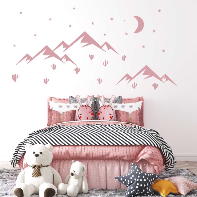 Αυτοκολλητο τοιχου Mountains & stars 1279072-3