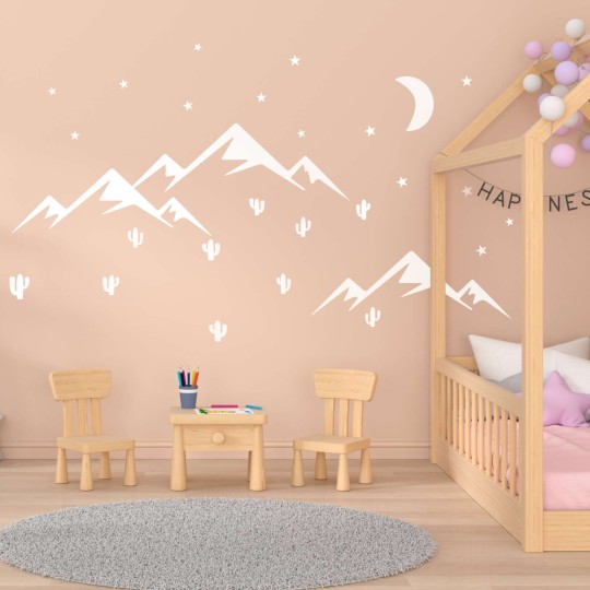 Αυτοκολλητο τοιχου Mountains & stars 1279072-4