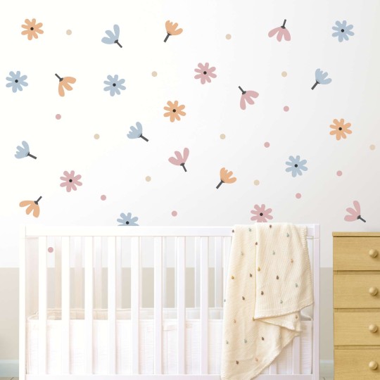 Αυτοκόλλητο τοίχου Minimal Flowers  1278984-0