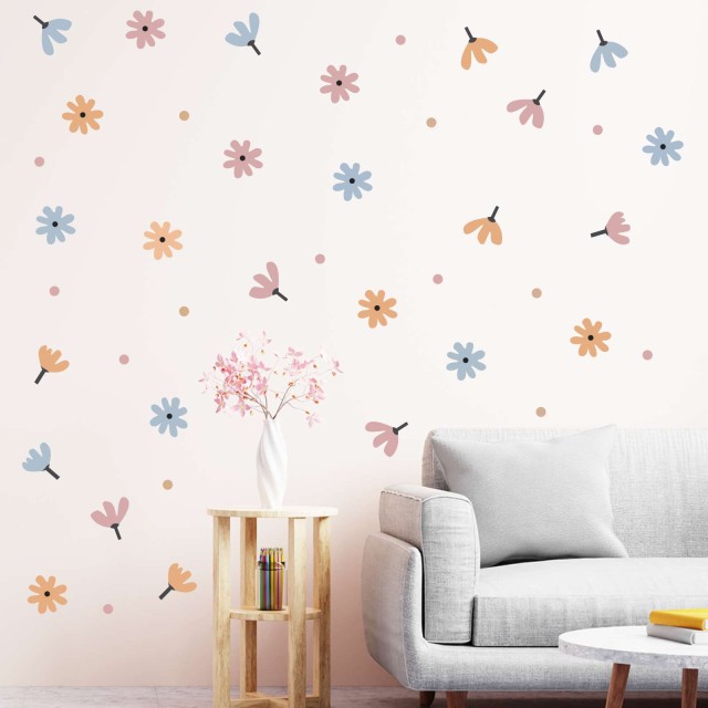 Αυτοκόλλητο τοίχου Minimal Flowers  1278983